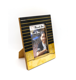 India CLEARANCE Art Deco Black & Gold Photo Frame (4x6), India