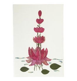 One World Projects Floral Card - Lotus Flower, El Salvador