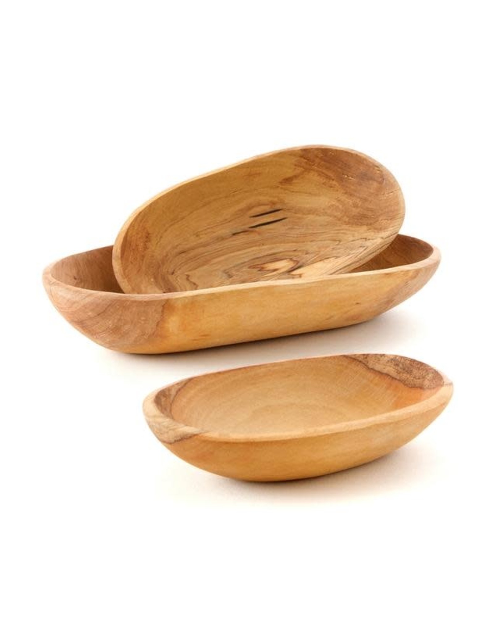 Swahili Wholesale Wild Olive Wood Nesting Bowls, set of 3. Kenya