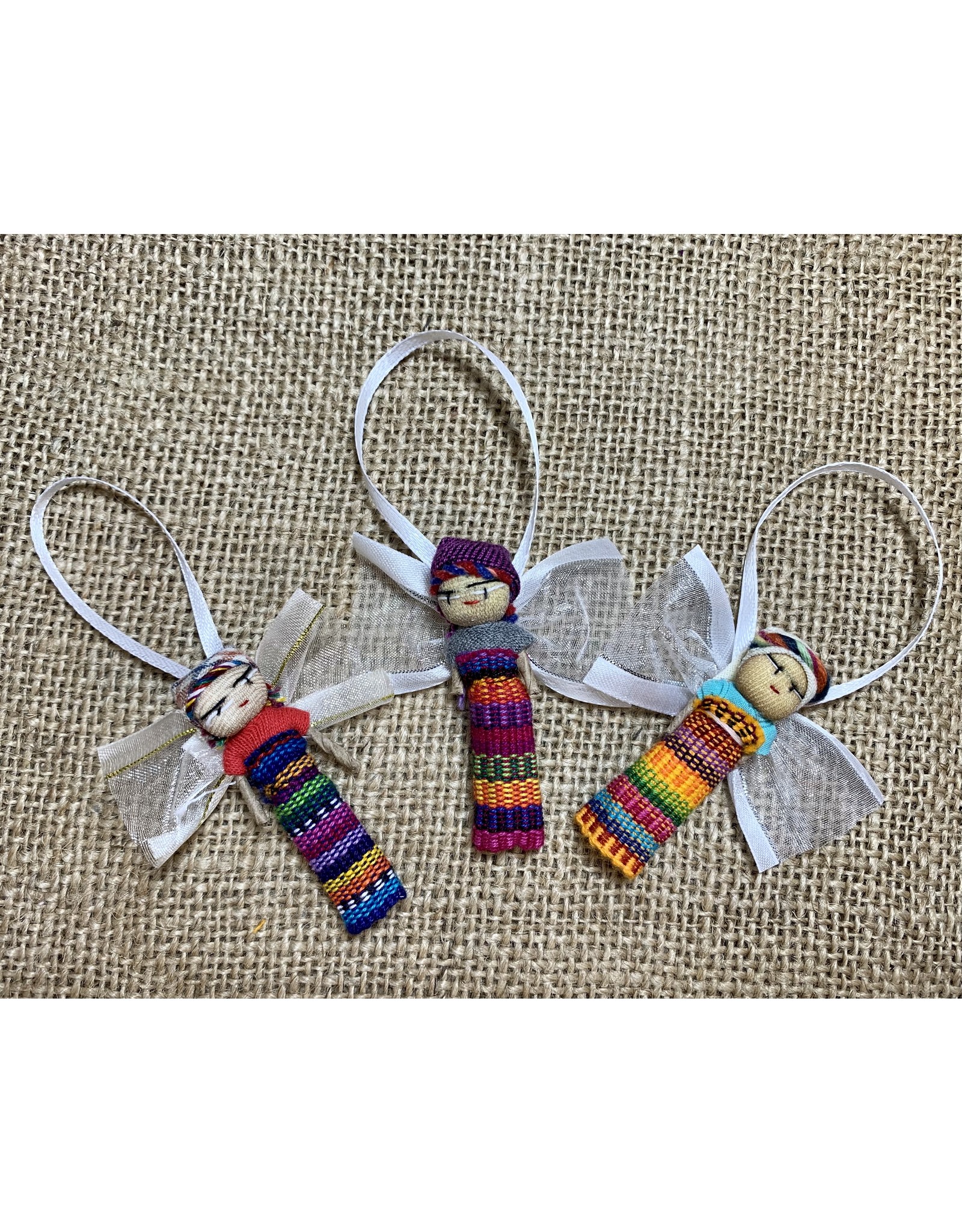 Guatemala Worry Doll Angel Ornament, Guatemala