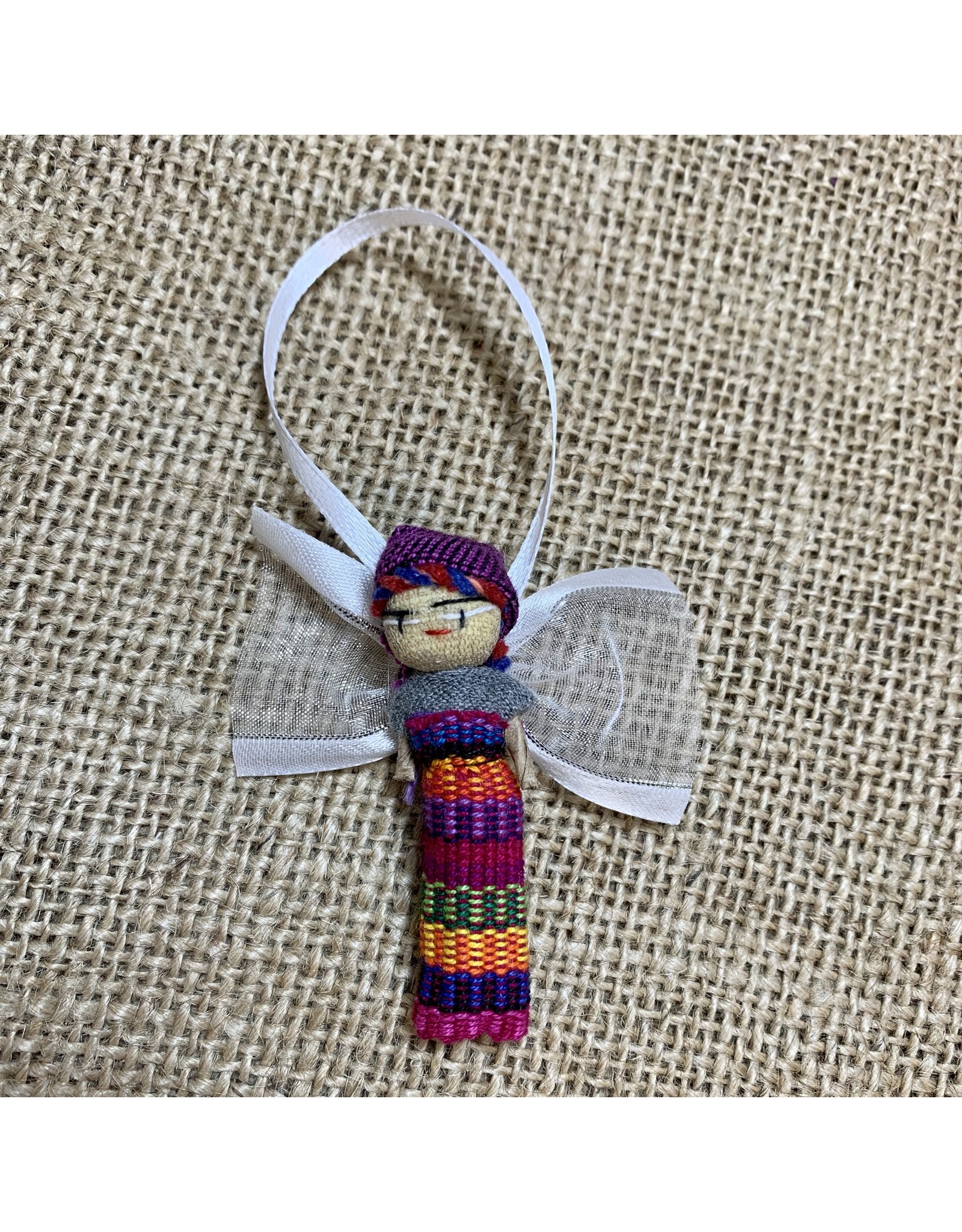 Guatemala Worry Doll Angel Ornament, Guatemala