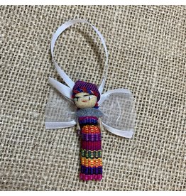 Guatemala Worry Doll Angel Ornament, Guatemala