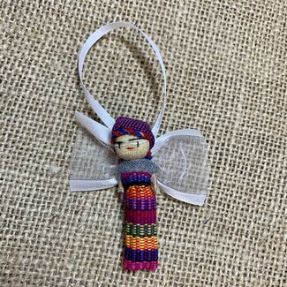 Guatemala Worry Doll Angel Ornament Guatemala Worry Doll Angel Ornament