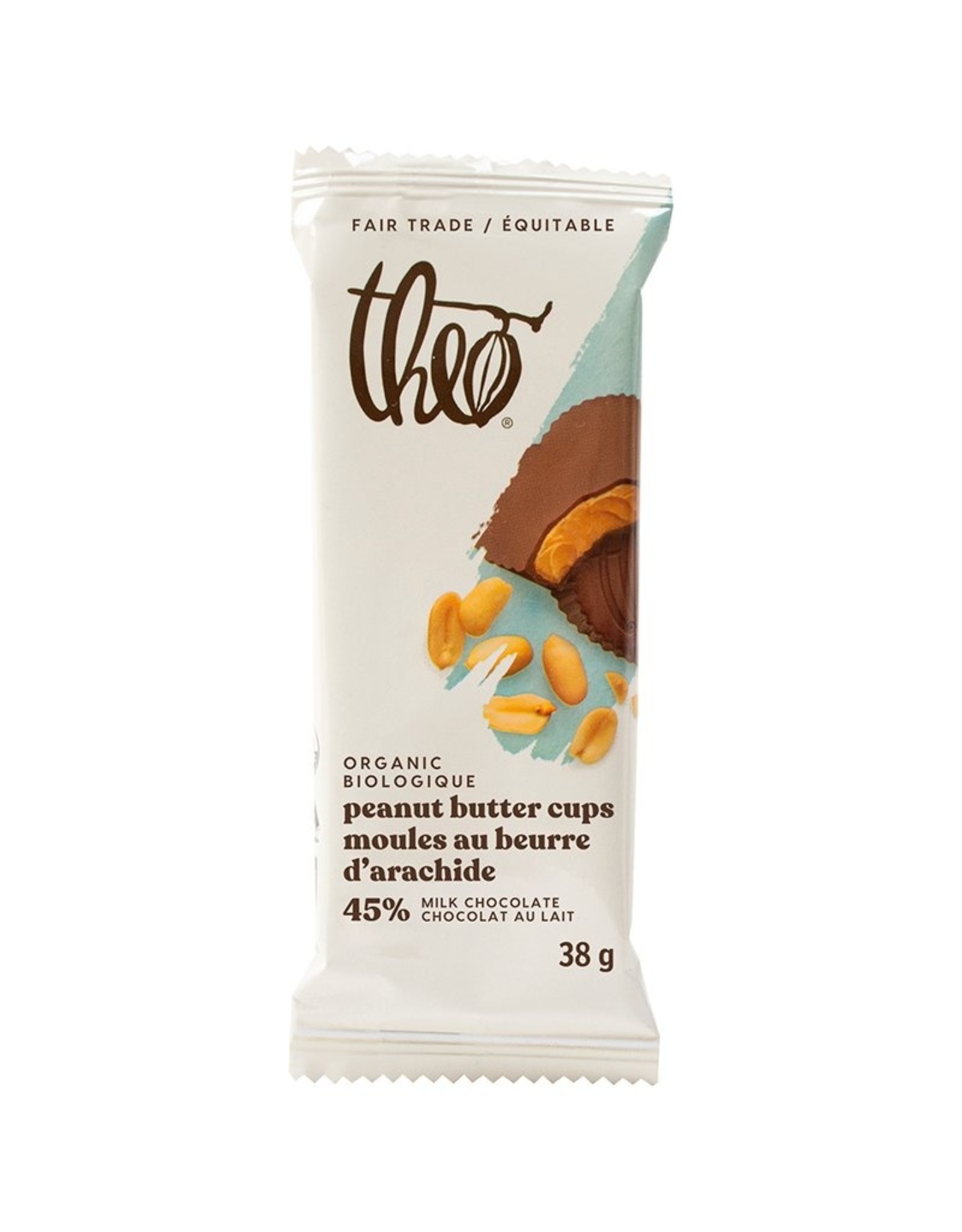 Theo - Milk Chocolate Peanut Butter Cups, 38g