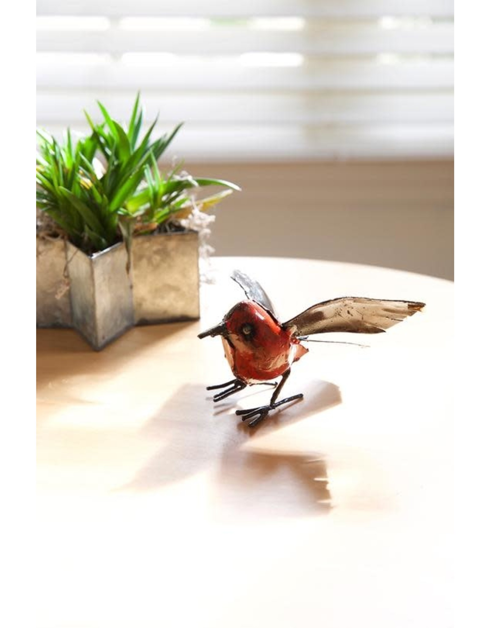 Zimbabwe Recycled Metal Fluttering Bird Sculpture, Zimbabwe