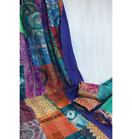 Sevya Silk Sari Kantha Wrap, India