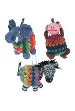 Peru Knit Wild Animal Ornament, Peru