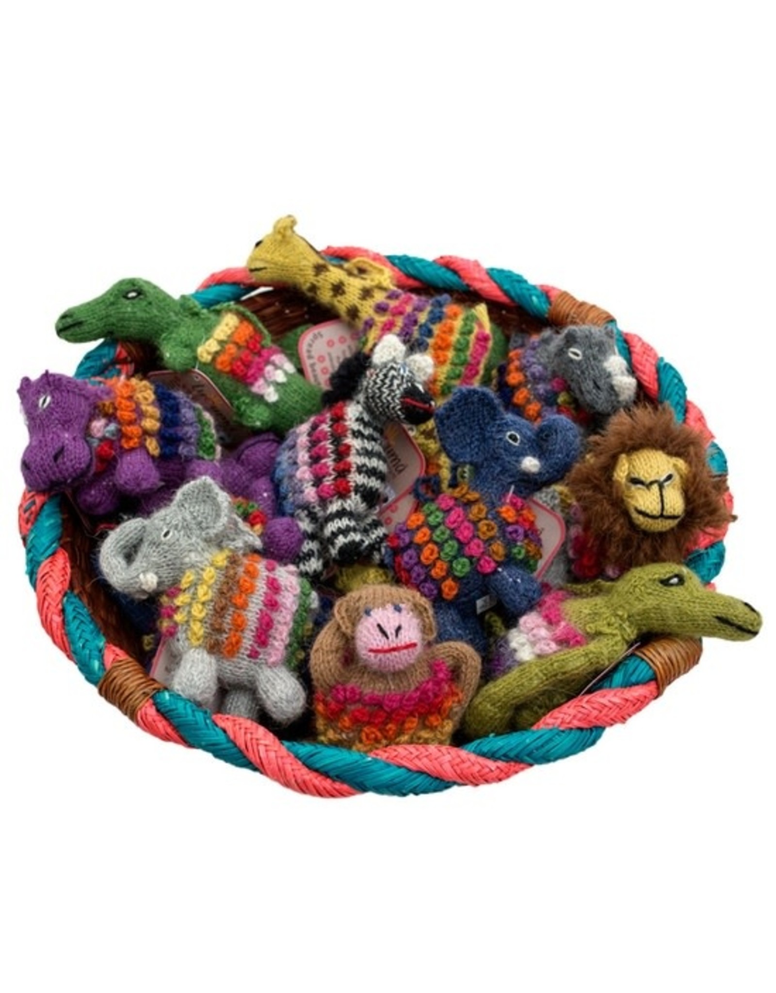 Peru Knit Wild Animal Ornament, Peru
