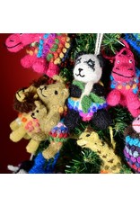 Peru Knit Wild Animal Ornament, Peru
