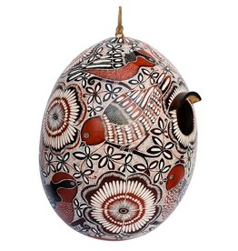 Peru Lace Design Gourd Bird House, Assorted, Peru