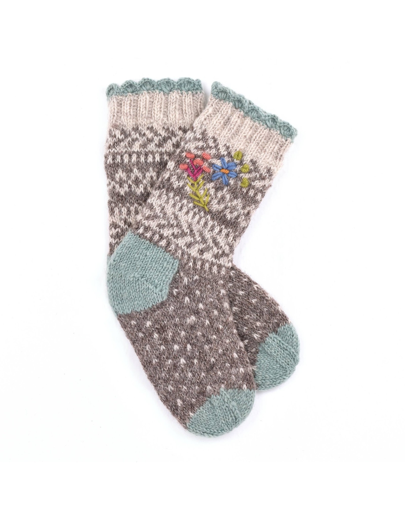 Hand knit wool socks, Nepal - Village Goods