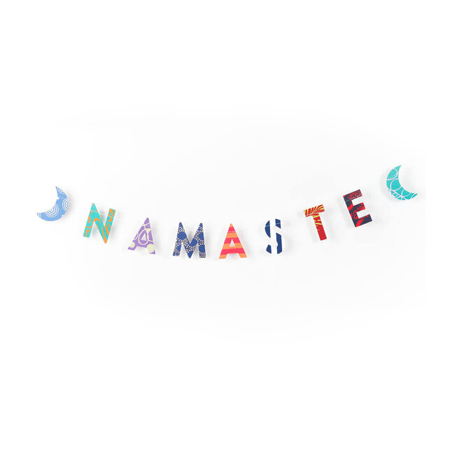 Metallic Cotton Paper Namaste Garland