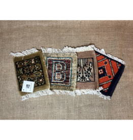 Pakistan Bunyaad Mug Rug Coaster, Pakistan