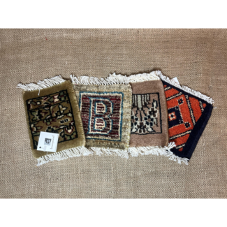 Pakistan Bunyaad Mug Rug Coaster
