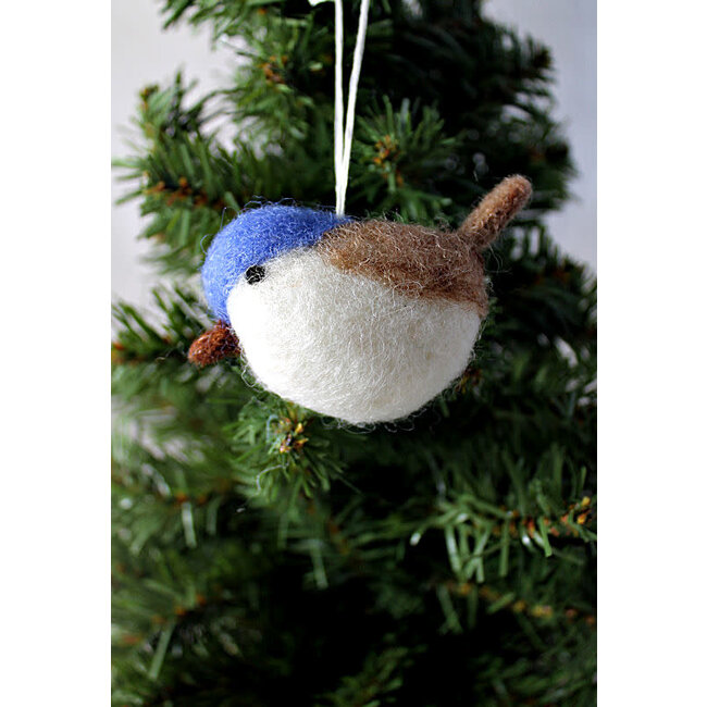 Felt Bluebird Ornament