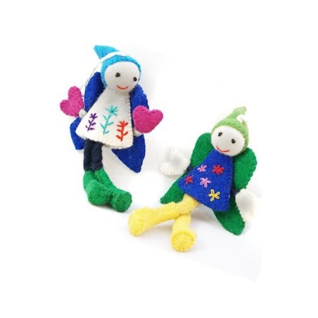 Colourful Felt Fairy Ornament