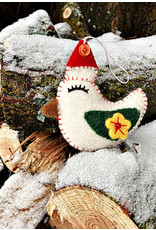 Nepal CLEARANCE Embellished Felt Bird Ornament, Nepal