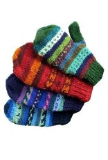 Nepal Extra Small Fleece Lined Knit Mittens, Assorted, Nepal