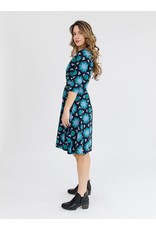 India Callie Wrap Dress in Mod Teal, India