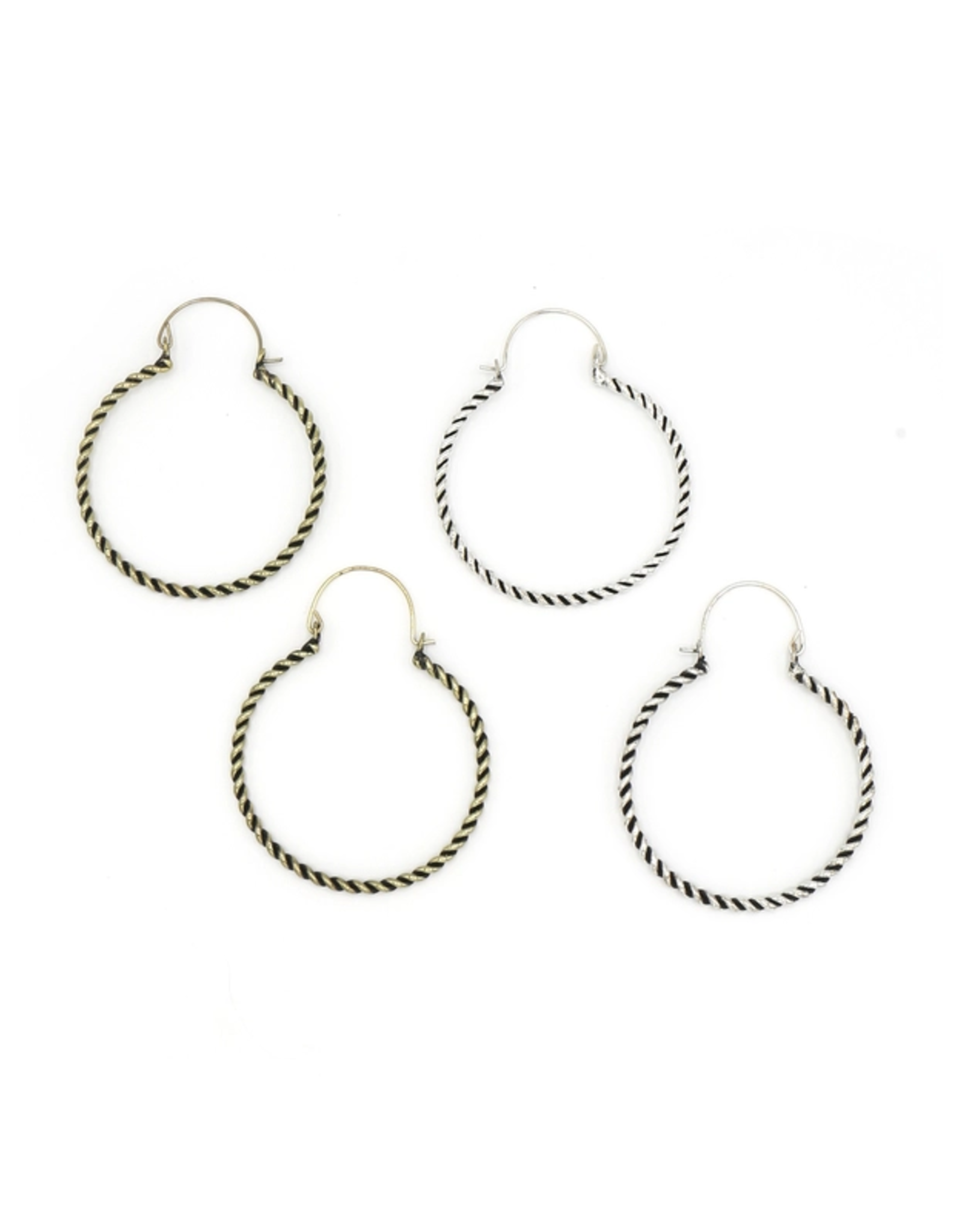 India Twisted Hoop Earrings, India