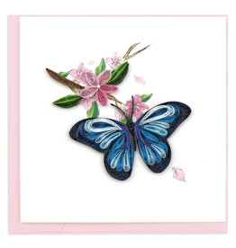 Vietnam Quilled Blue Butterfly Card, Vietnam