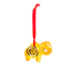 Yellow Krismasi Kisii Elephant Ornament