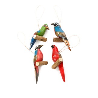 Kenya Perching Jacaranda Bird Ornament Kenya Perching Jacaranda Bird Ornament