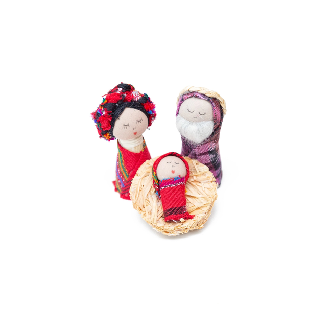 Miniature Recycled Nativity