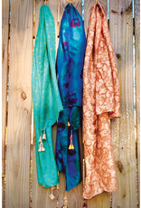 India Upcycled Silk Sari Scarf, India