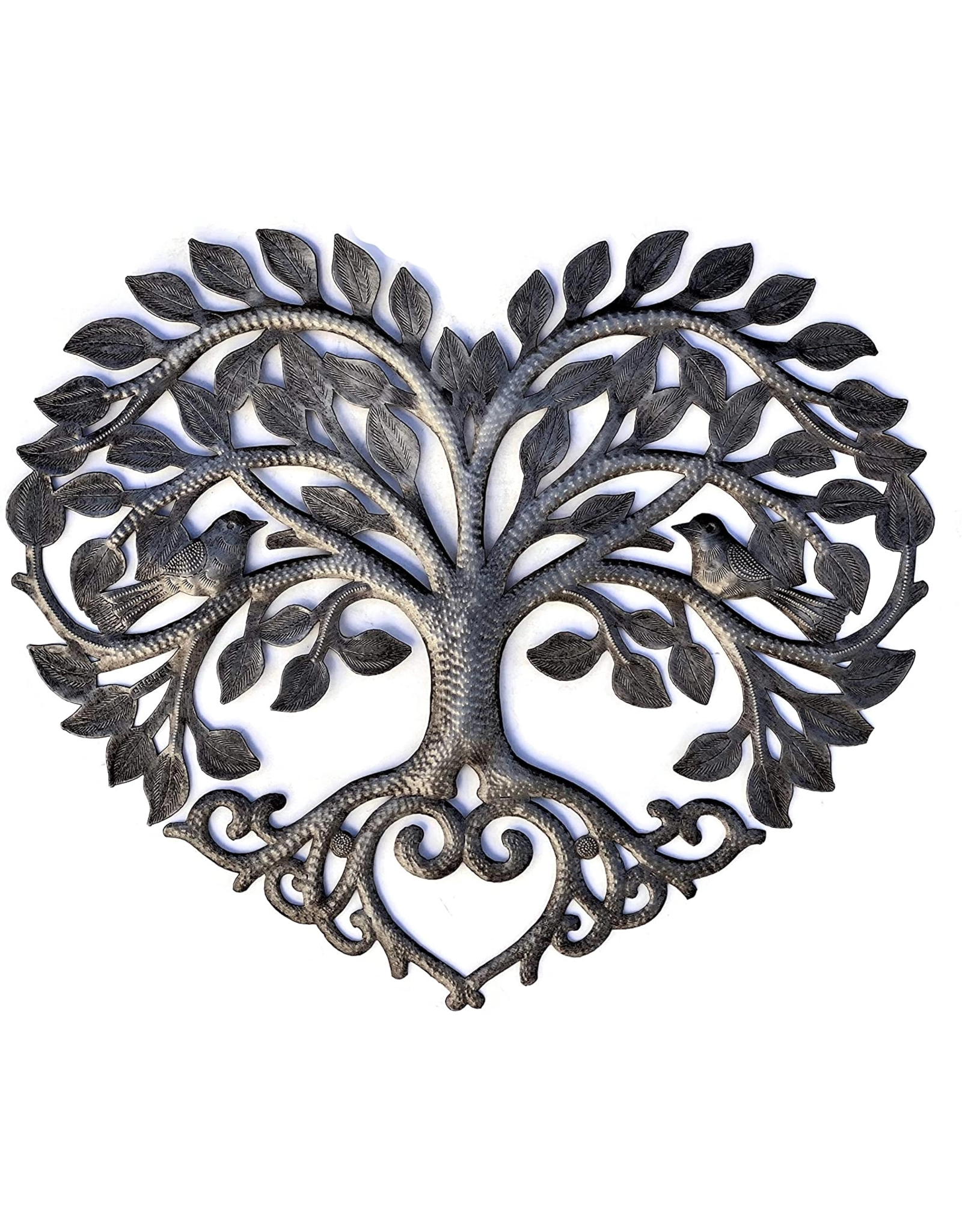 Haiti Heart-shaped Cut Metal Tree of Life, Haiti