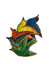 Haiti Painted Cut Metal Bird Ornament, Haiti