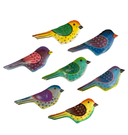 Haiti Painted Cut Metal Bird Ornament, Haiti