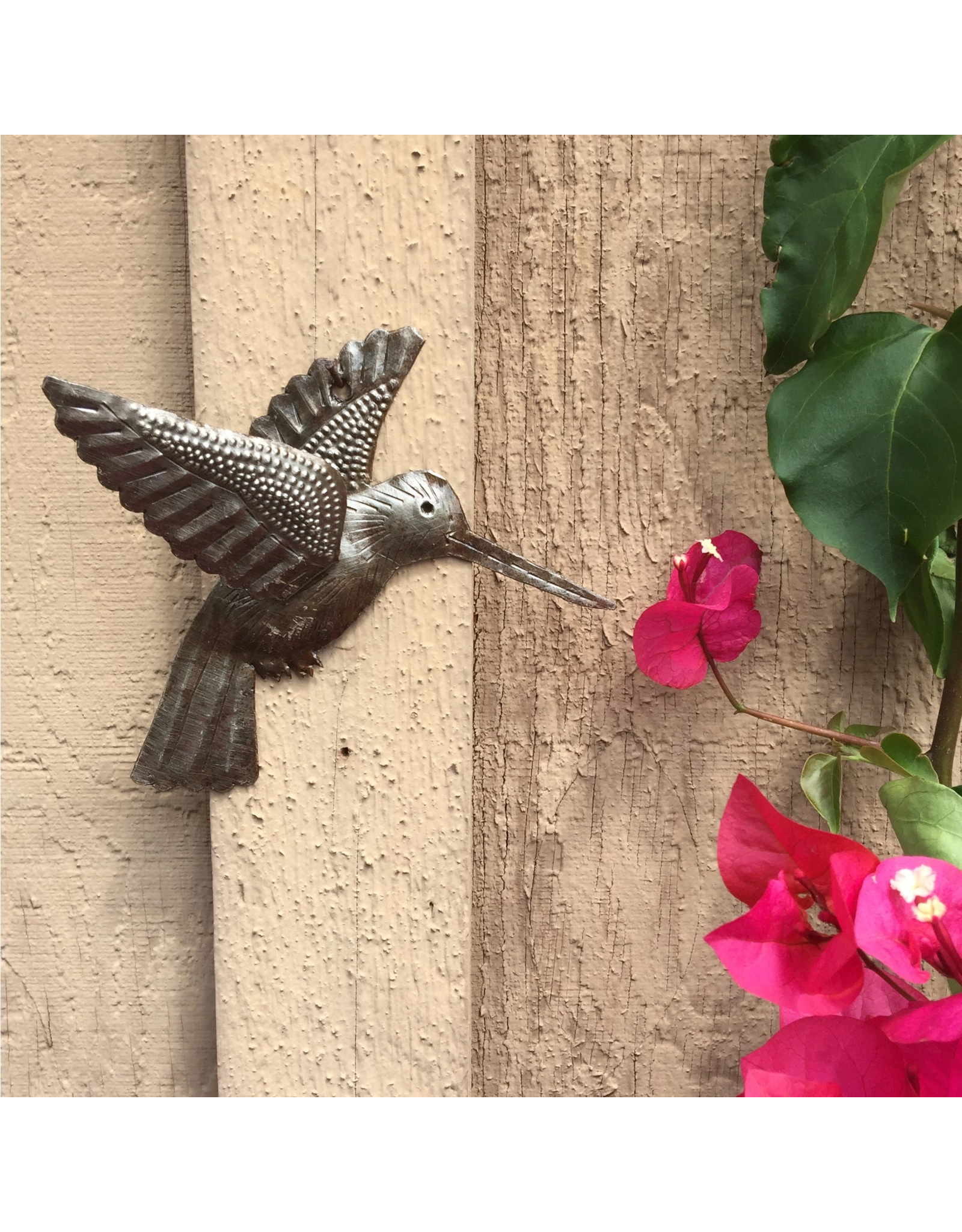 Haiti Cut Metal Hummingbird with 3D Wings (sold singly), Haiti