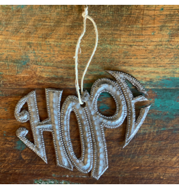 Haiti Cut Metal Hope Ornament, Haiti