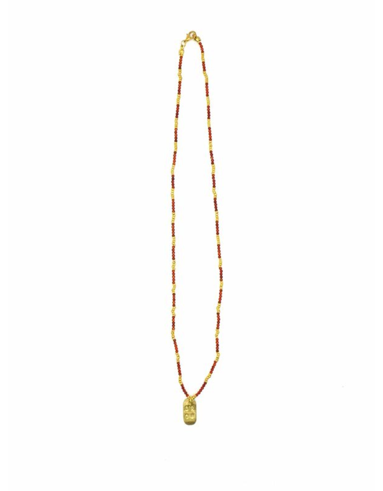 Peru Grow Carnelian Stone Necklace, Peru