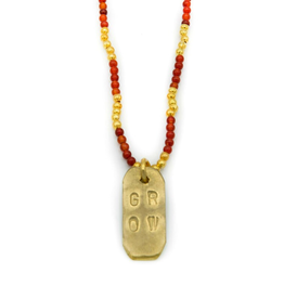 Peru Grow Carnelian Stone Necklace, Peru