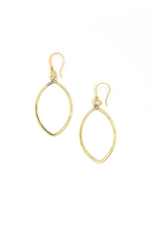 Mexico CLEARANCE Brass Almond Drop Earrings, Mexico