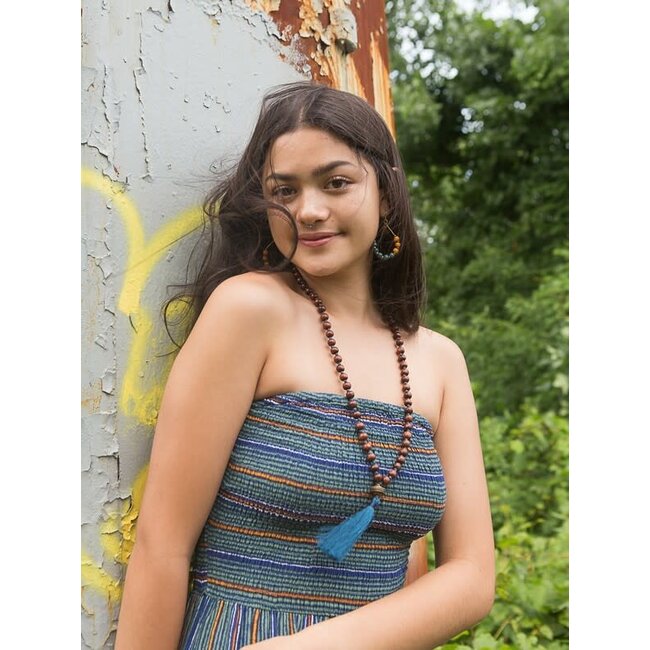 Wooden Warrior Tassel Necklace