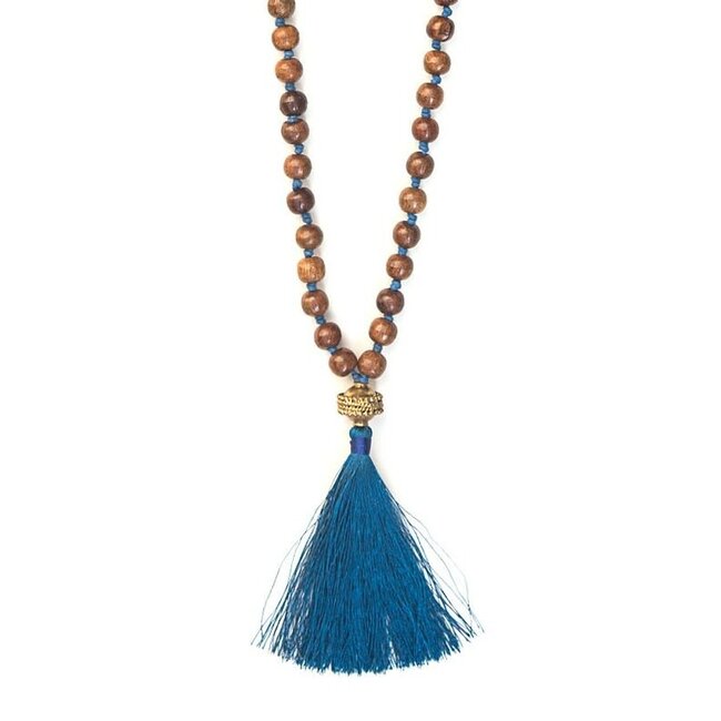 Wooden Warrior Tassel Necklace
