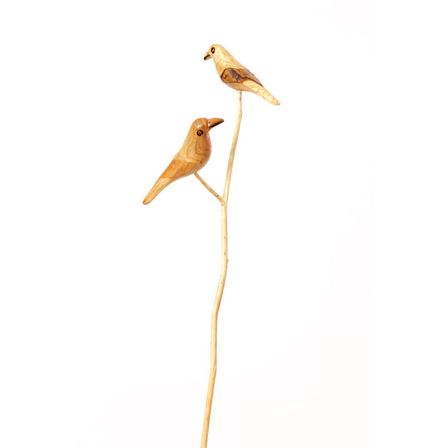 Neutral Bird Garden Stake