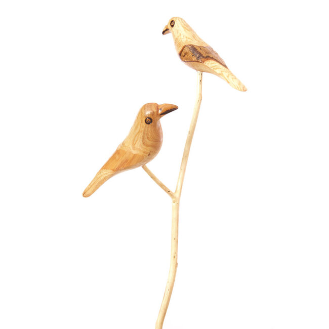 Neutral Bird Garden Stake