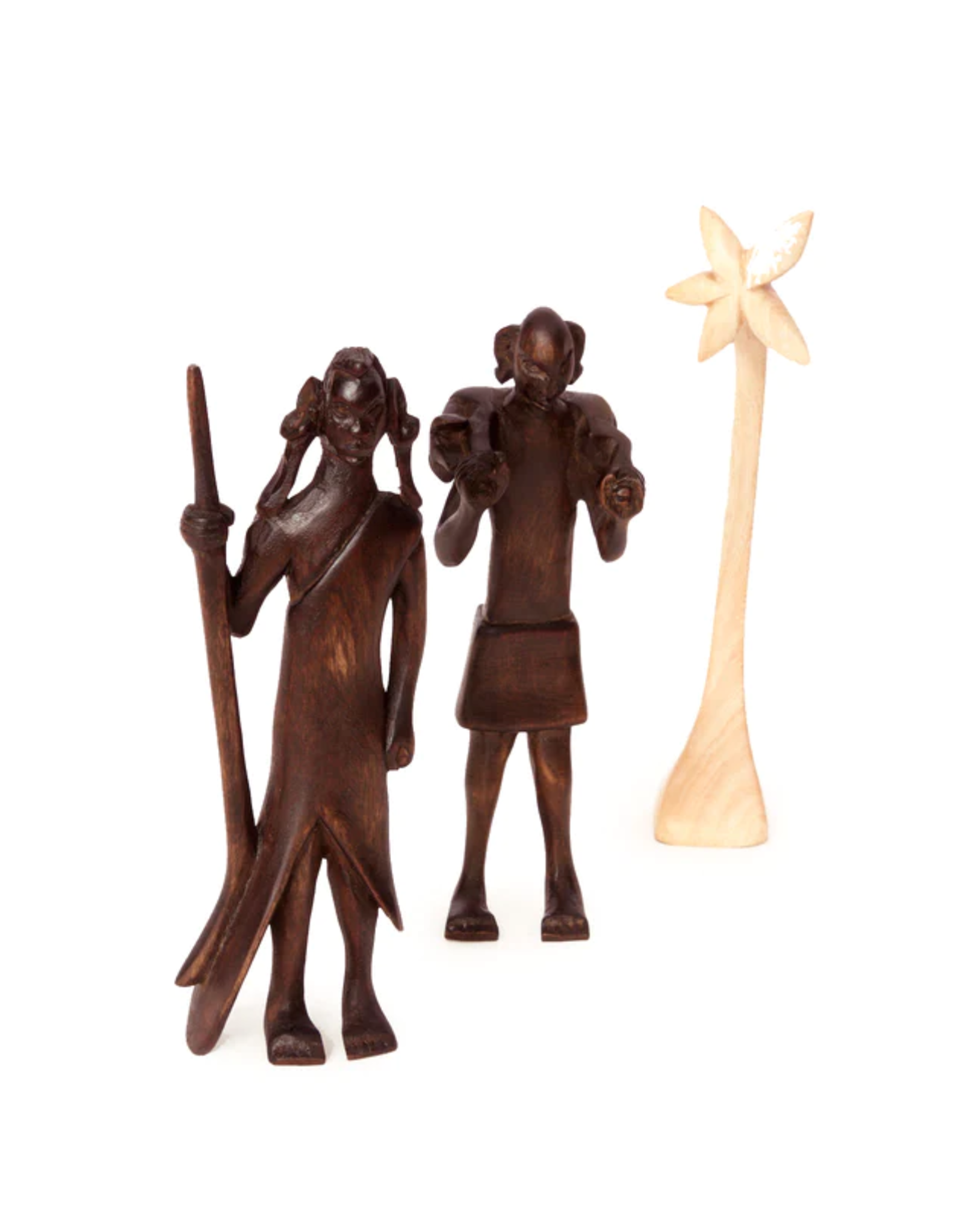 Hand Carved Nativity, Kenya Village Goods