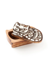 India Antique Finish Cat Pivot Box, India