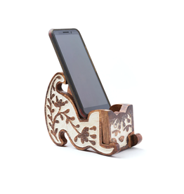 India Antique Finish Cat Smartphone Stand, India