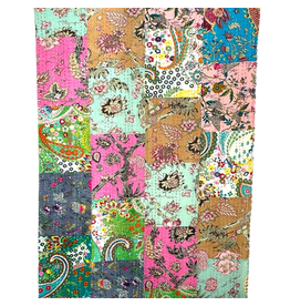 India Cotton Patchwork Kantha Throw, India