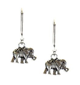 India Elephant dangle earrings, India