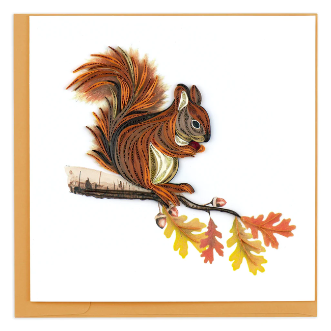 Quilled Card - Squirrel