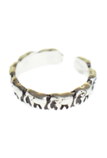 India Adjustable Brass Elephant Ring, India