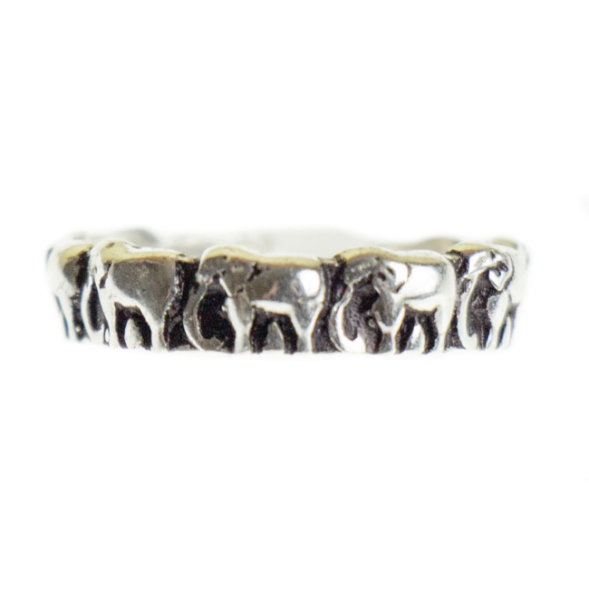 Adjustable Brass Elephant Ring