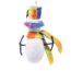 Technicolour Snowman Felt Ornament